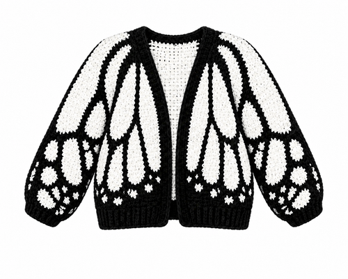Midnight Ivory Cardigan