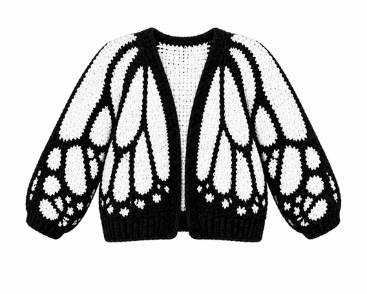 Midnight Ivory Cardigan